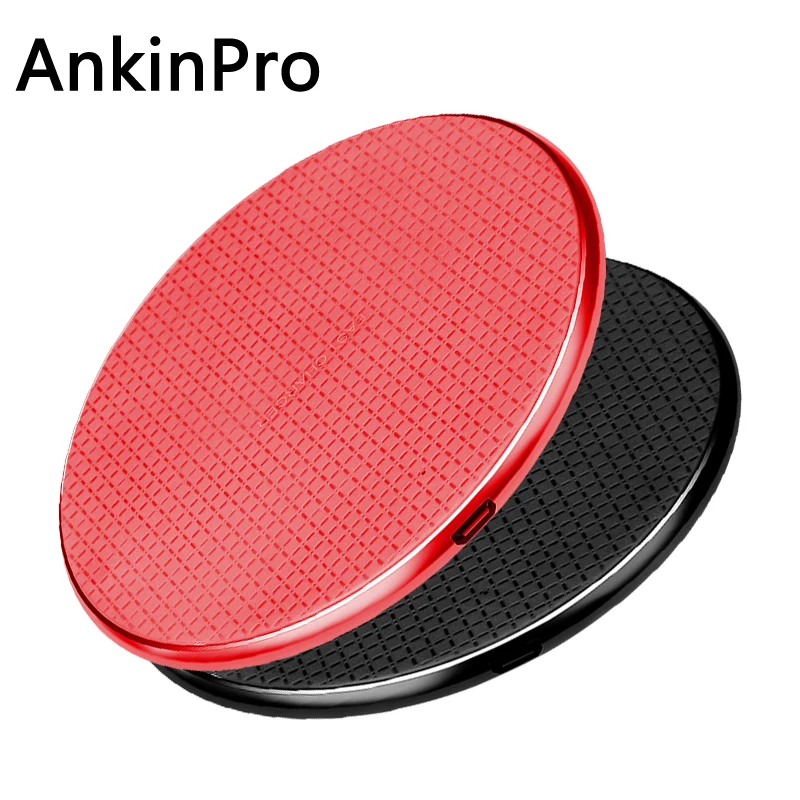 AnkinPro алюминиевая Беспроводная зарядная панель с QC3.0 10 Вт 7 5 Быстрая зарядка для