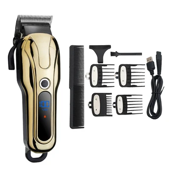 

Hair Clipper LCD Display Men's Rechargeable Hair Clipper 2-speed Adjustment for Salon Professional Household Hair Trimmer