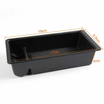 

Car Center Console Box Organizer Glove Lighter Wallet Cigarettes Black
