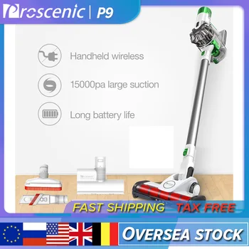 

Proscenic P9 Cordless Vacuum Cleaner 15KPa Powerful Suction 45 Minutes Running Time Anti-winding Hair Mite 2-in-1 Stick Vacuum