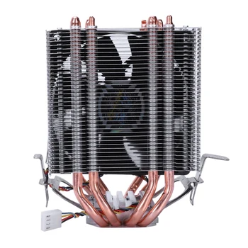 

LANSHUO 4 Heat Pipe 4 Wire Without Light Single Fan Cpu Fan Radiator Cooler Heat Sink For Lga 1155/1156/1366 Cooler Heat S