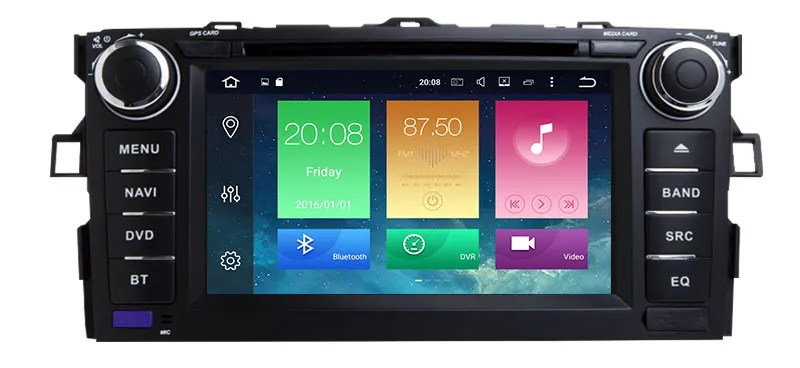 Cheap Android 9.0 Octa Cores Car DVD Player Stereo System For TOYOTA COROLLA 2007-2012 Canbus WIFI Radio GPS Bluetooth GPS Navigation 1
