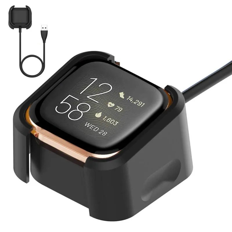 Onhandig rundvlees Lyrisch Desktop Dock Charger Adapter Base Usb oplaadkabel Cord Stand Voor Fitbit  Versa 2 Smart Horloge Versa2 Smartwatch Accessoires|Smart accessoires| -  AliExpress