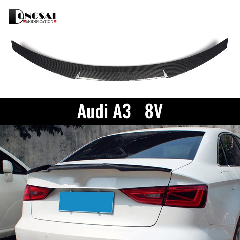 Для Audi A3 спойлер из углеродного волокна крыло 2013- седан купе