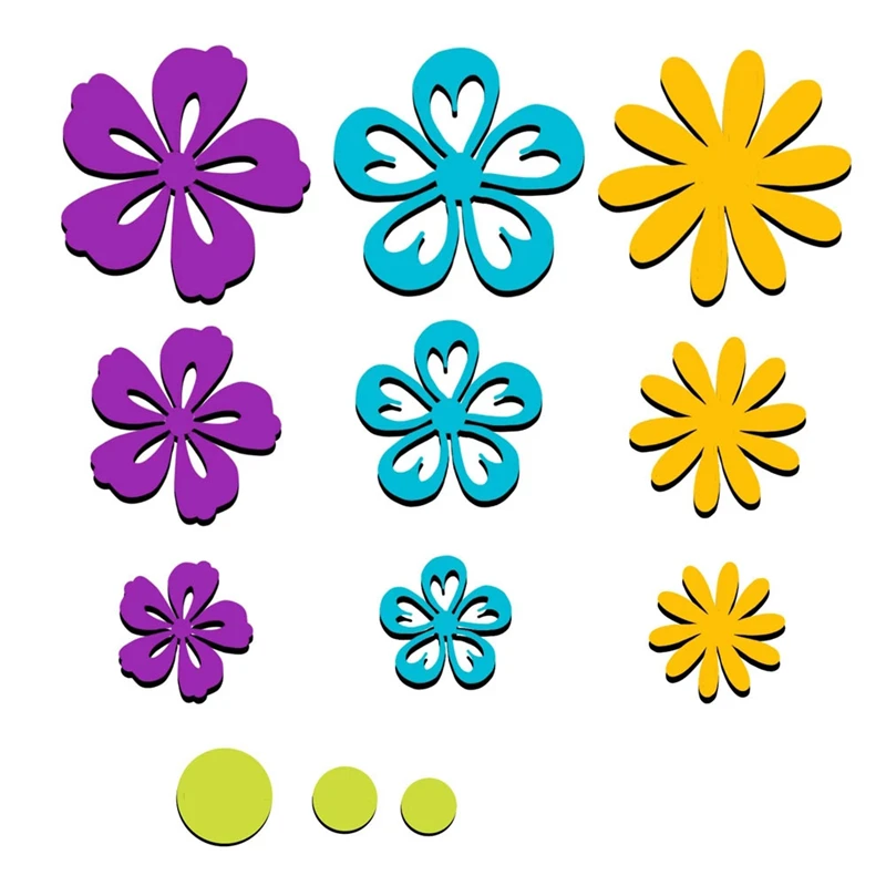 

Naifumodo 12Pcs Flowers Metal Cutting Dies Daisy DIY Etched Dies Craft Paper Card Making Scrapbooking Embossing New 2019