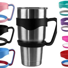 50pcs 7 color Portable Water Bottle Mugs Cup Handle for 30 Ounce Tumbler Rambler Cup Hand Holder Fit Travel Drinkware