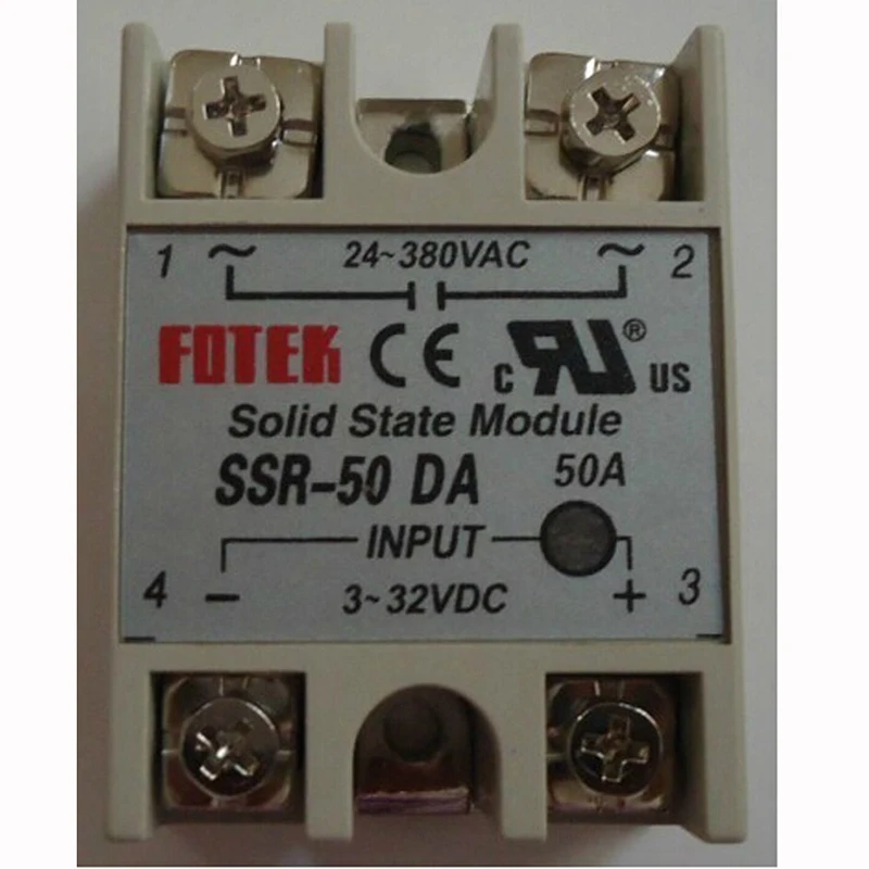 

10pcs Solid State Relay SSR-50DA 50A /250V 3-32VDC
