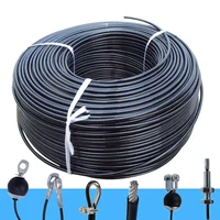 5/6mm Diameter Gym Cable Wire Rope PU Skin for Cable Machine Home Gym Weight Lift Pulley System Accessories Fitness Equipment 1