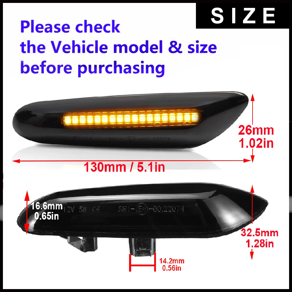 Светодиодный динамический сигнал поворота светильник боковина крыла маркер последовательного мигалка для BMW E60 E61 E81 E82 E87 E83 E84 E88 E90 E91 E92 E93 F10