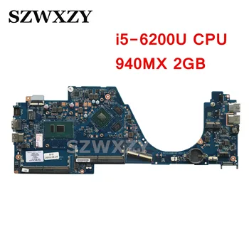 

For HP 14-AL Laptop Motherboard 855834-601 855834-001 DAG31AMB6D0 With SR2EY i5-6200U CPU 940MX 2GB GPU