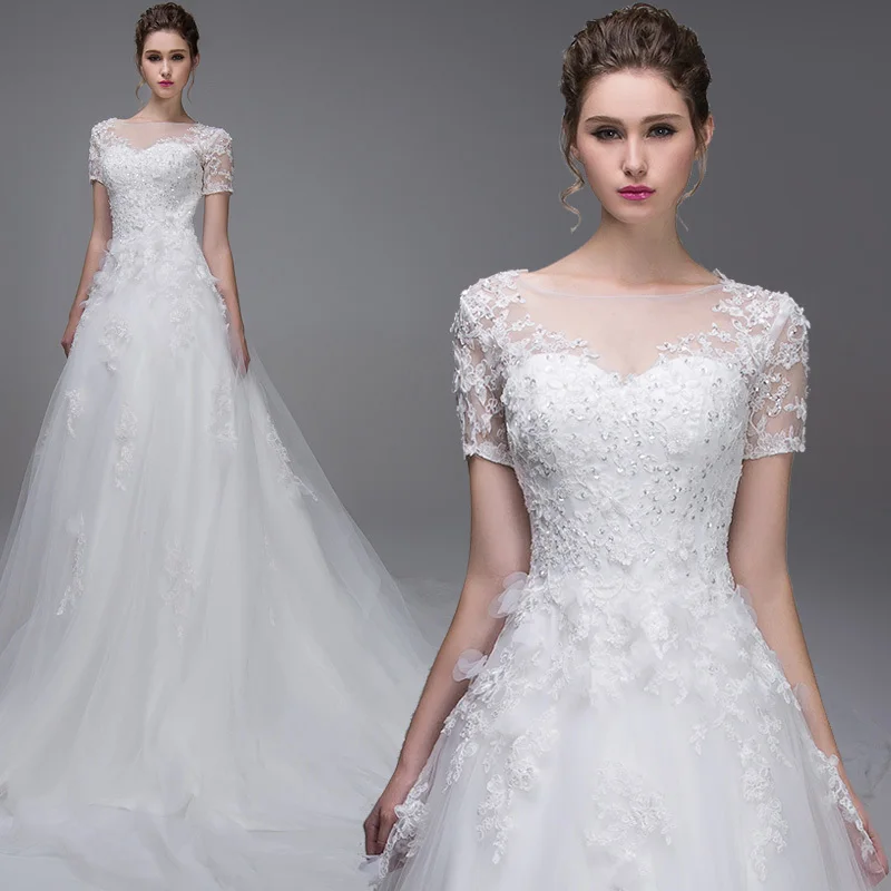 С короткими рукавами, с аппликацией, романтичное,, сексуальное, casamento vestido de noiva, с цветами, длинное, кружевное, свадебное платье, платья для матери невесты
