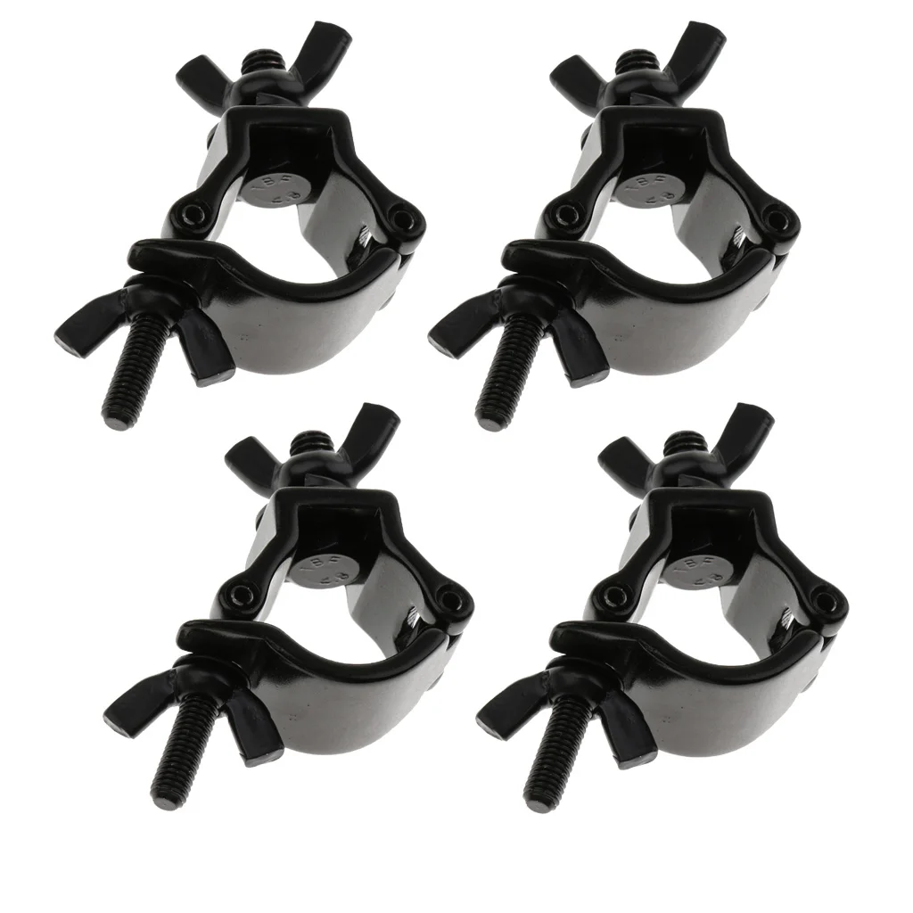 4x Heavy Duty Stage Light Hook Clamp for Moving Head Light Spotlight Black