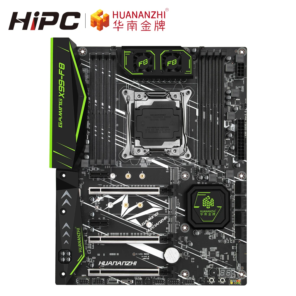 Huanan Zhi X99 F8 игровая Материнская плата Intel LGA 2011 3 все серии DDR4 RECC 128GB M.2 NVME wifi USB3.0 ATX
