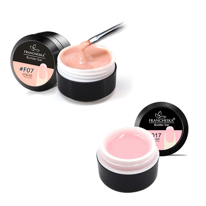 HTHL-2pcs, камуфляжный гель-конструктор, гель для наращивания ногтей, быстро впитывается, гель для наращивания ногтей, 10 цветов, прозрачный розовый