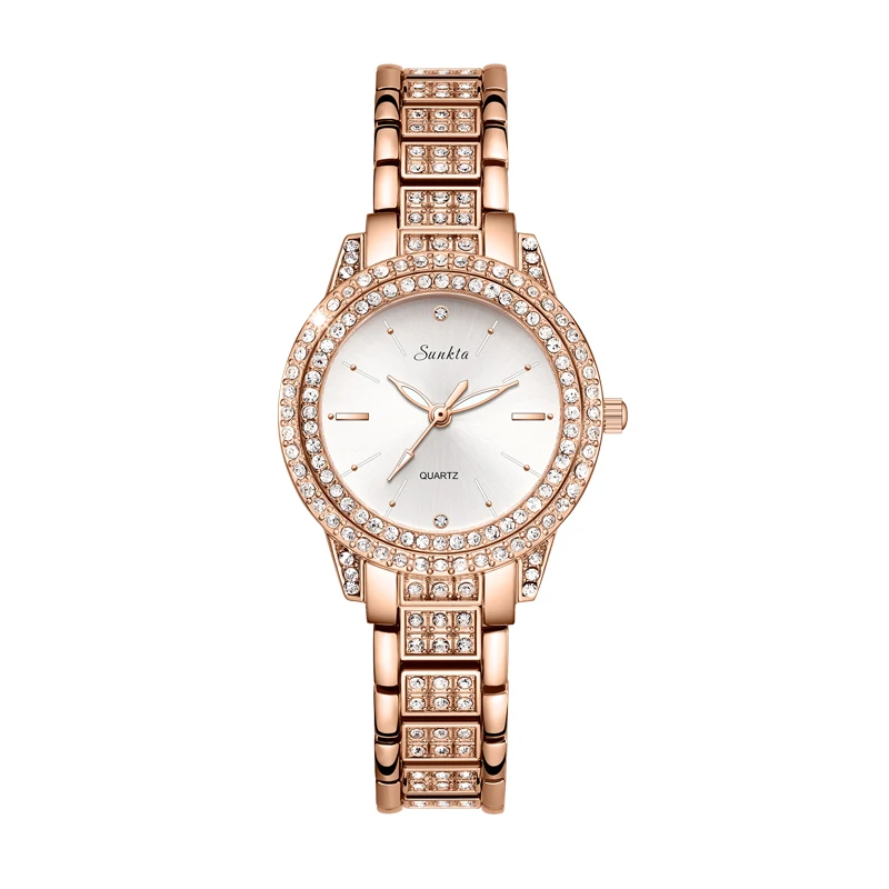 Reloj de moda para mujer con diamantes, reloj de marca de lujo para mujer, pulsera informal para mujer, relojes de cristal femeninos_voghion.com