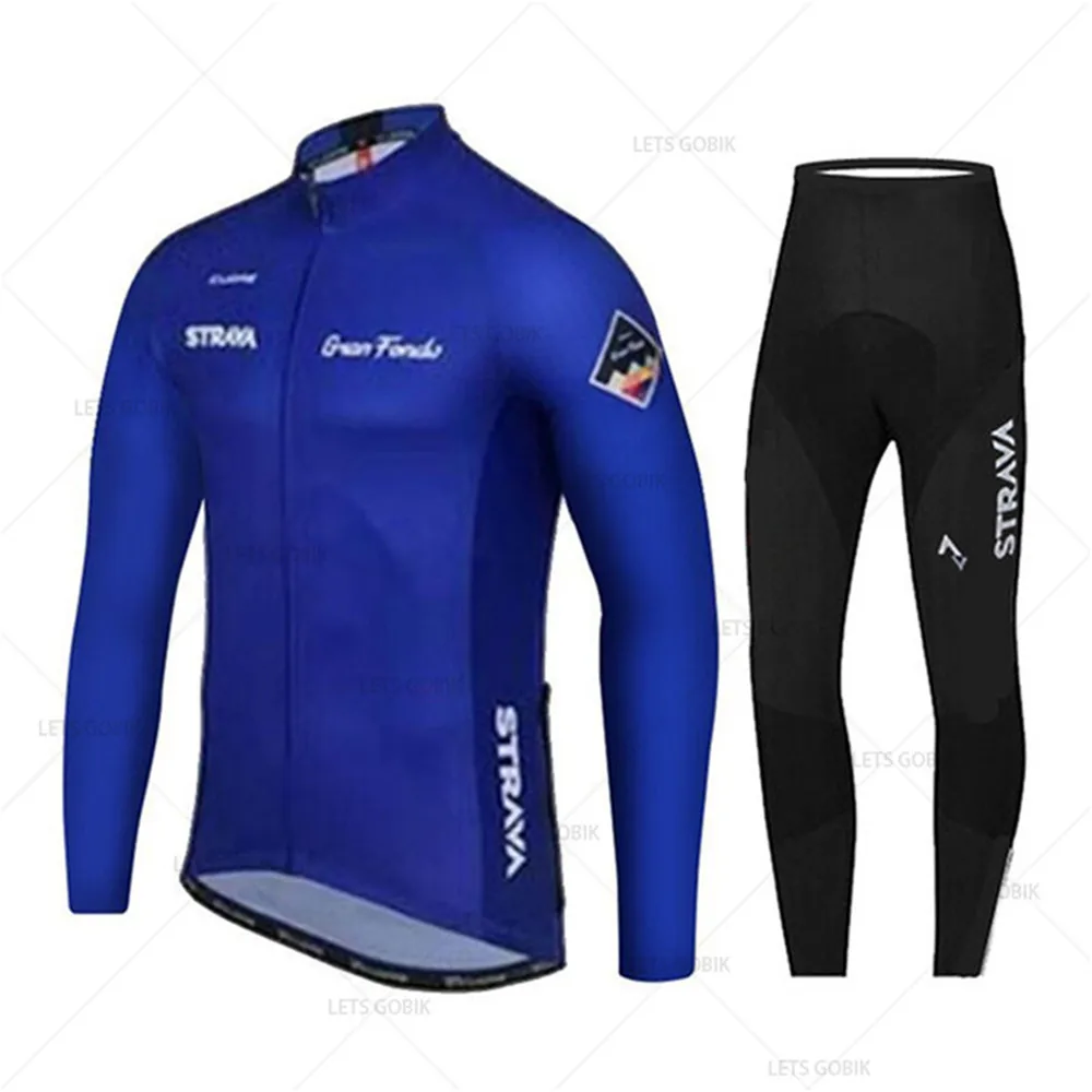 STRAVA темно-синий Pro Team с длинным рукавом Майки для велоспорта Ropa Ciclismo Майо Одежда для велоспорта Дышащая Mtb Одежда для езды на велосипеде