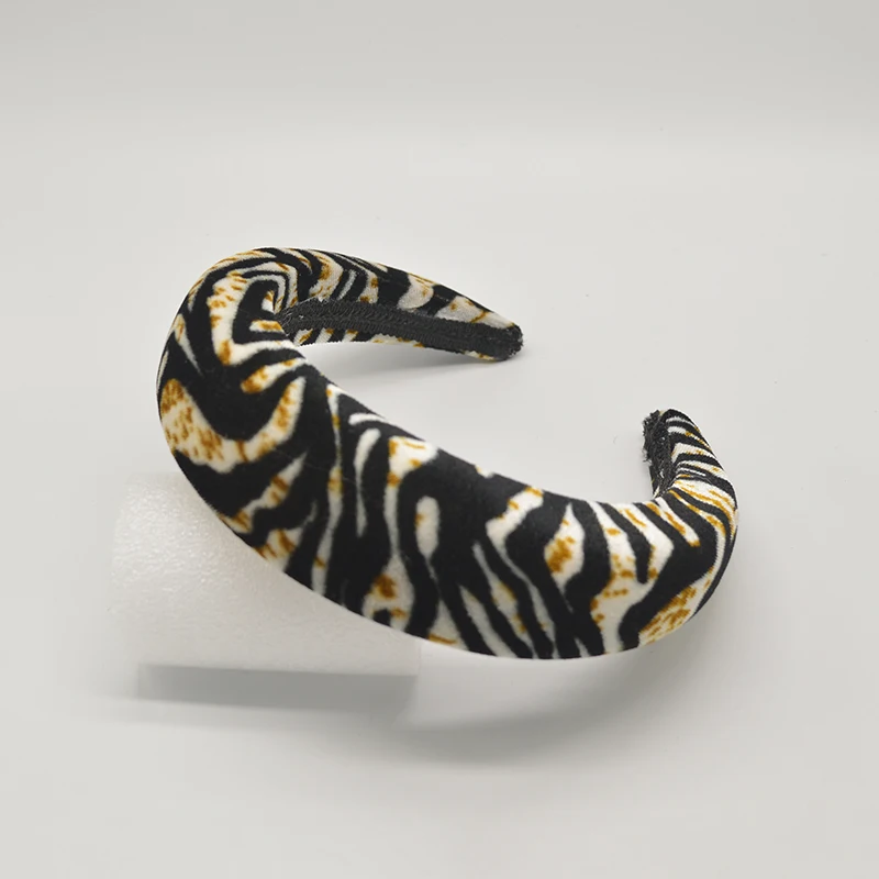Leopard Thick Velvet Headband Women Wide Hairbands Girls Hair Accessories Fashion Head Band Hair Hoop Head Wraps Wholesale