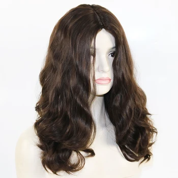 

Best Qaility 100% European Virgin Human Hair Super Loose Wave Jewish Wig with 4x4 Silk Top Kosher Wigs Wavy