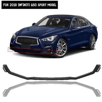 

Adjustable Car Front Bumper Splitter Lip Body Kit Spoiler Diffuser Lip For INFINITI Q50 Sport Model 2018