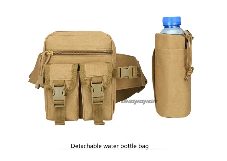 Tactical Hutning поясная сумка прочная Molle походная Беговая сумка со съемным чайником камуфляжная Сумка для кемпинга альпинизма поясная сумка