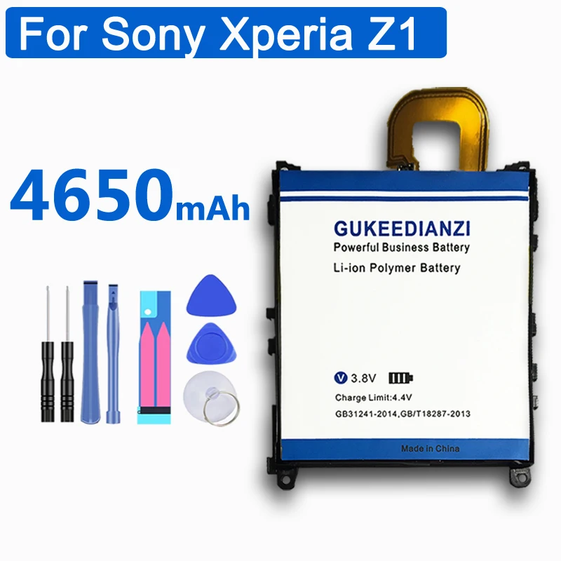 4650 мАч GUKEEDIANZI LIS1525ERPC AGPB011-A001 батарея мобильного телефона для sony Xperia Z1 L39h Honami SO-01F C6902 C6903 батарея