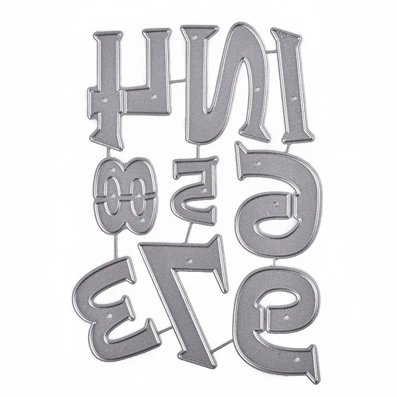 InLoveArts цифры 1-10 Вырубные штампы Скрапбукинг альбом открытка изготовление тиснение трафарет штампы украшения - Цвет: dies