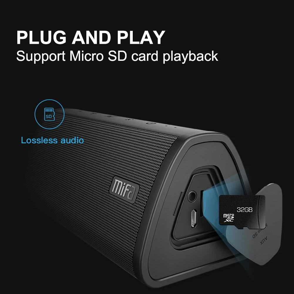 Портативный беспроводной Bluetooth динамик стерео радио музыка сабвуфер динамик s беспроводной Открытый водонепроницаемый мини телефон карта динамик