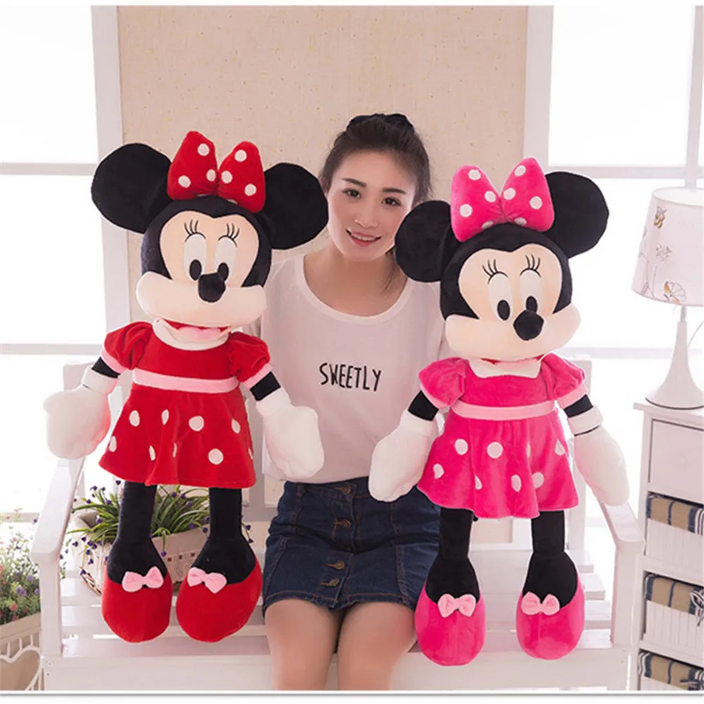 Hot Sale 40-100cm High Quality Stuffed Mickey&Minnie Mouse Plush Toy Dolls Birthday Wedding Gifts For Kids Baby Children