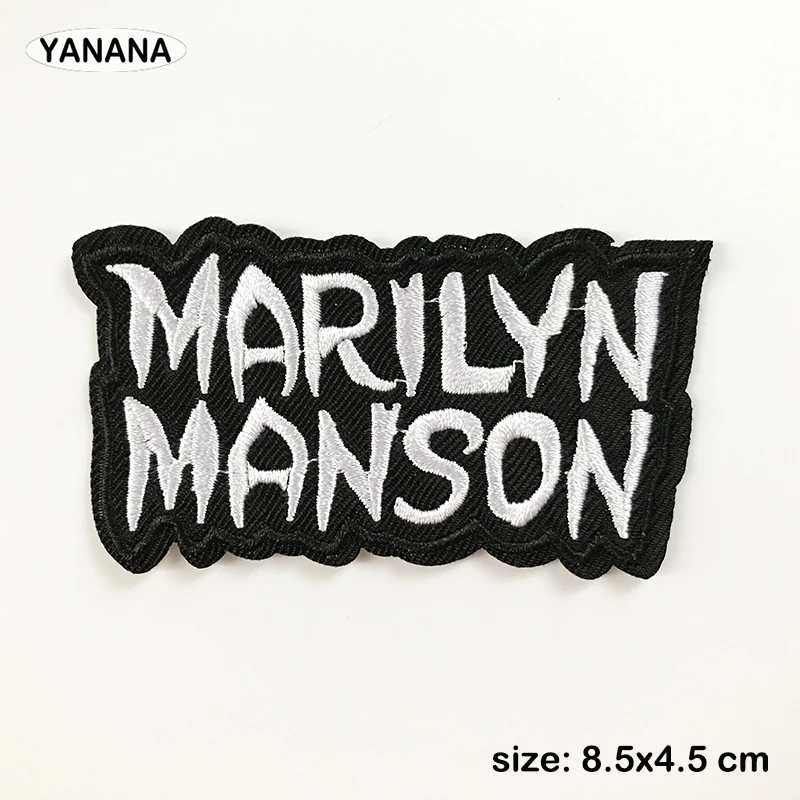 A Rock band Heavy Metal Band banner Patch Badges Embroidered Applique Sewing Iron On Badge Clothes Garment Apparel Accessories 