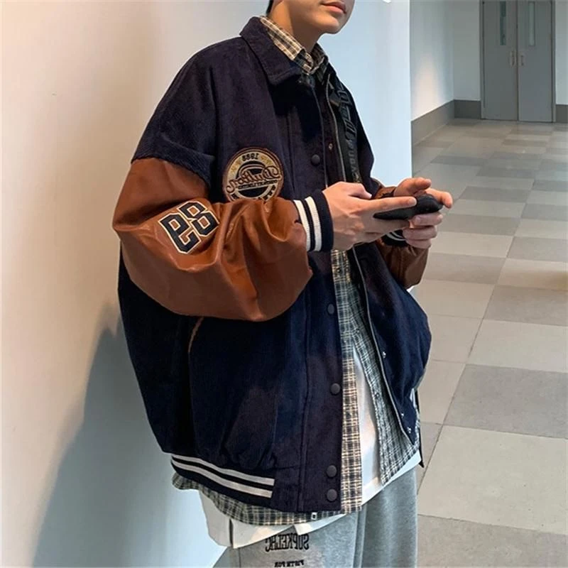 メンズコーデュロイコーデュロイジャケット 22 ヴィンテージ 韓国 ヒップホップ カジュアル すべてのコートと互換性 春 秋 ジャケット Aliexpress