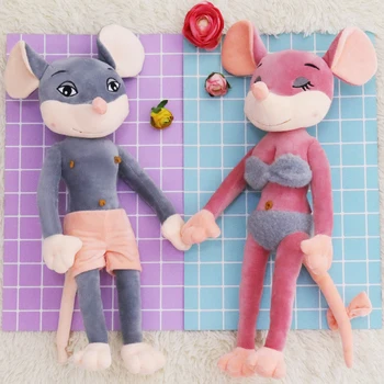 

Candice guo plush toy stuffed doll cartoon animal mouse lover rat couple dress Swimsuit baby birthday gift christmas present 1pc