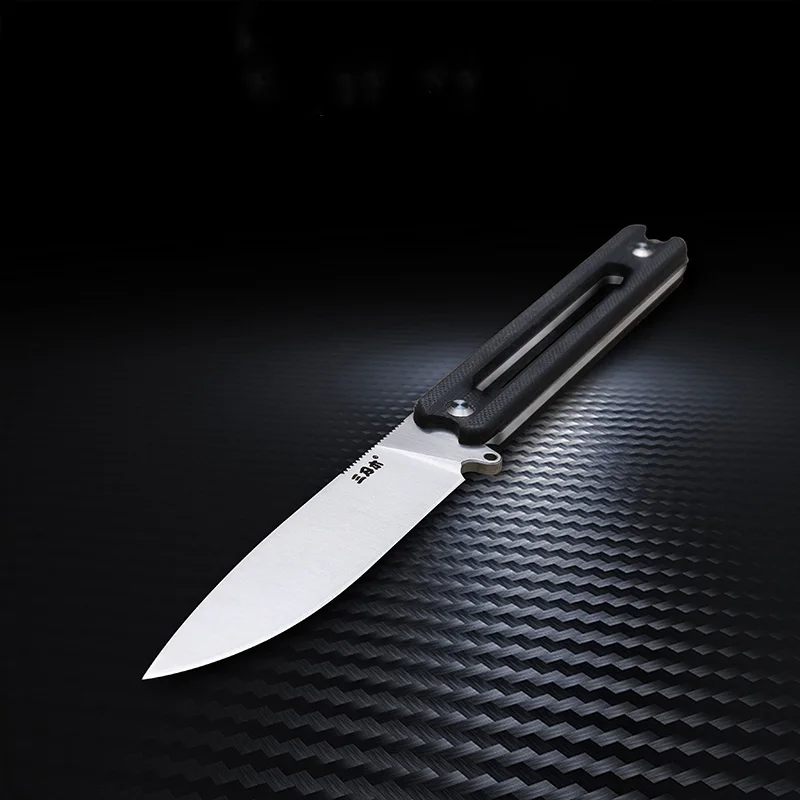 Sanrenmu S731 нож с фиксированным лезвием прямой 8Cr14mov лезвие G10 ручка ножным