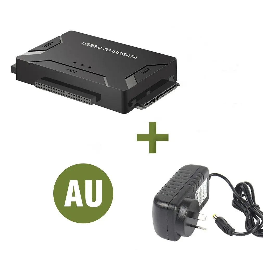 AU SATA USB IDE адаптер Жесткий диск SATA к USB3.0 конвертер передачи данных для 2,5/3," IDE SATA жесткий диск HDD SSD - Цвет: AU