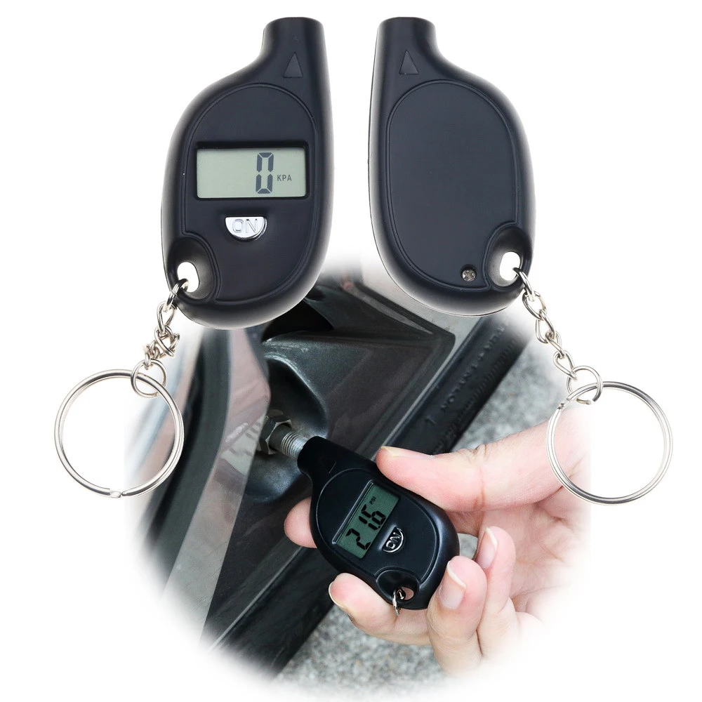 

Portable digital keychain tire pressure gauge, air pressure sensor for car, motorcycle