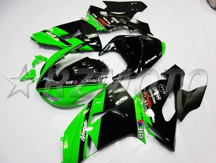 4 бесплатные подарки эльф ABS Полный комплект обтекателя подходит для Kawasaki Ninja ZX-10R ZX10R 2006 2007 06 07 обтекатели набор