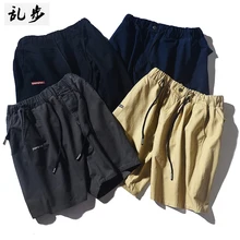 Летние свободные мужские шорты, спортивные повседневные джинсы для фитнеса, бермуды, мужские спортивные штаны, рок-стиль, шорты для тренировок, одежда EE6DK