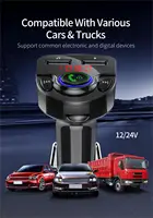 tf כרטיס מטען לרכב עם משדר FM Bluetooth 5.0 MP3 Audio Receiver שחקן TF כרטיס U-דיסק לרכב 3.1A Dual USB טלפון מטען לרכב (5)