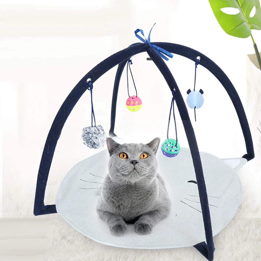 de juegos para gatos, juguetes con campanas móviles, cómoda cama para mascotas, estera gatitos, 1 unidad|Juguetes para gato| - AliExpress