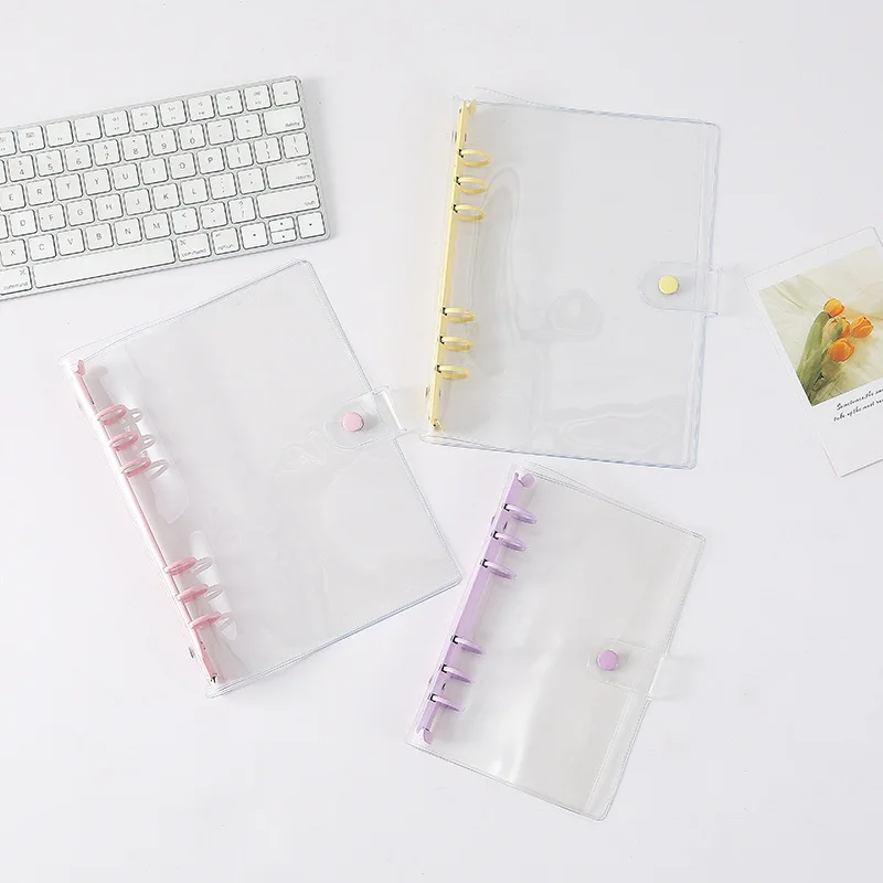 Colorful Gradient Binder Notebook Cover & Photo Sticker Album Diary Planner