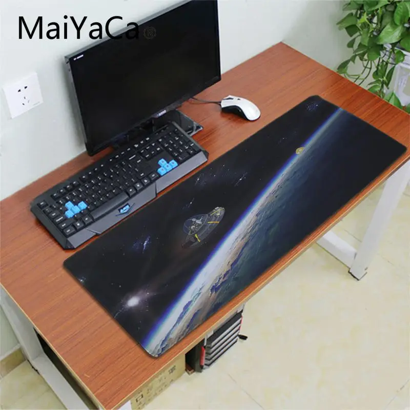 Lock Edge 30x60cm Maiyaca Рик и Морти резиновый коврик для мыши игровой коврик для мыши настольная клавиатура Аниме Коврик для мыши геймер скоростная Версия Настольный коврик - Цвет: Lock Edge 30x60cm