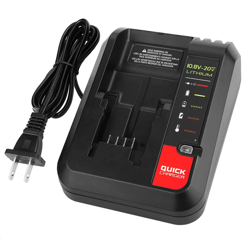 Fancy Buying Co. 20V Max Lithium Battery Charger for Porter Cable PCC685L PCC685LP PCC680L PCC692L PCC691L and Black Decker 20V Battery Lbxr20 LBX4020