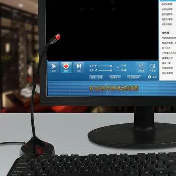 

Computer Microphone Office Meeting Gaming Live Broadcast Wired Condenser Vocal Recording Singing Streaming Interview Voiceover