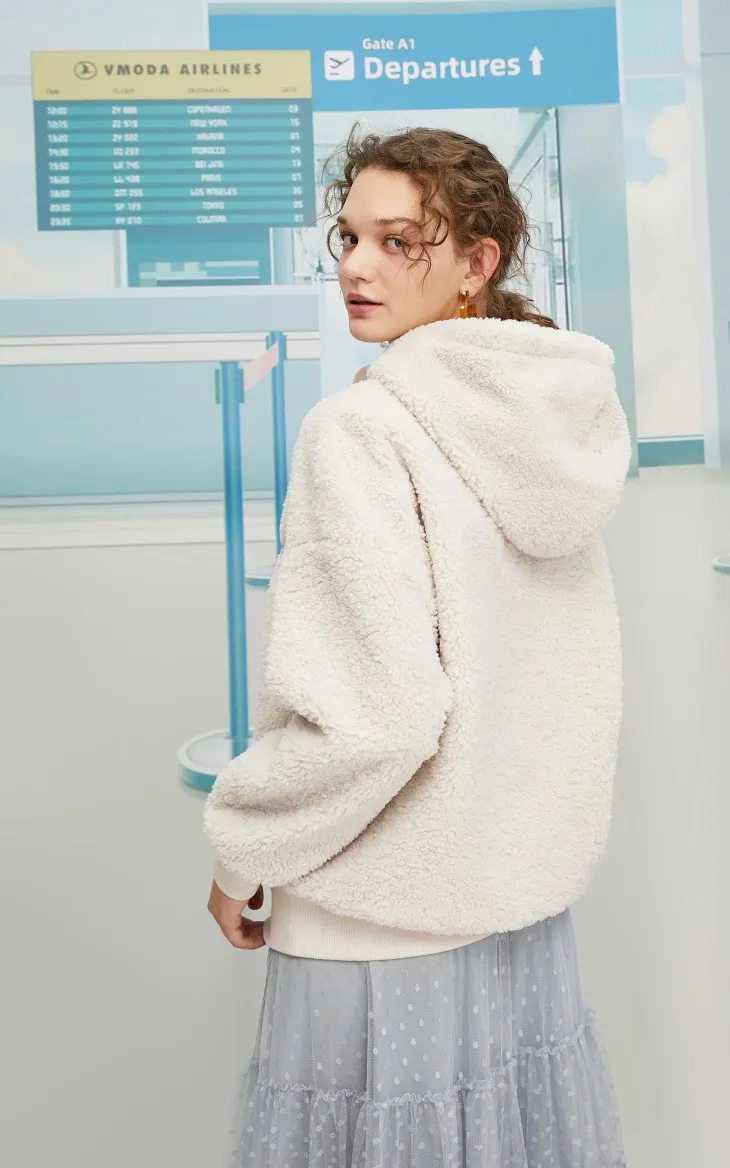 Vero Moda Ins стиль Женская Толстая плюшевая бархатная толстовка с надписью | 319433503