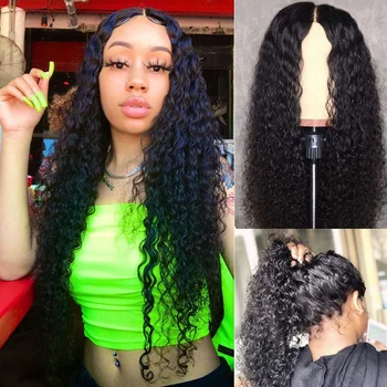 

Lace Front Human Hair Wigs 4x1 Brazilian Lace Part Wig Curly Human Hair Wig 150 Density Pre Plucked Lace Wig Remy For Women
