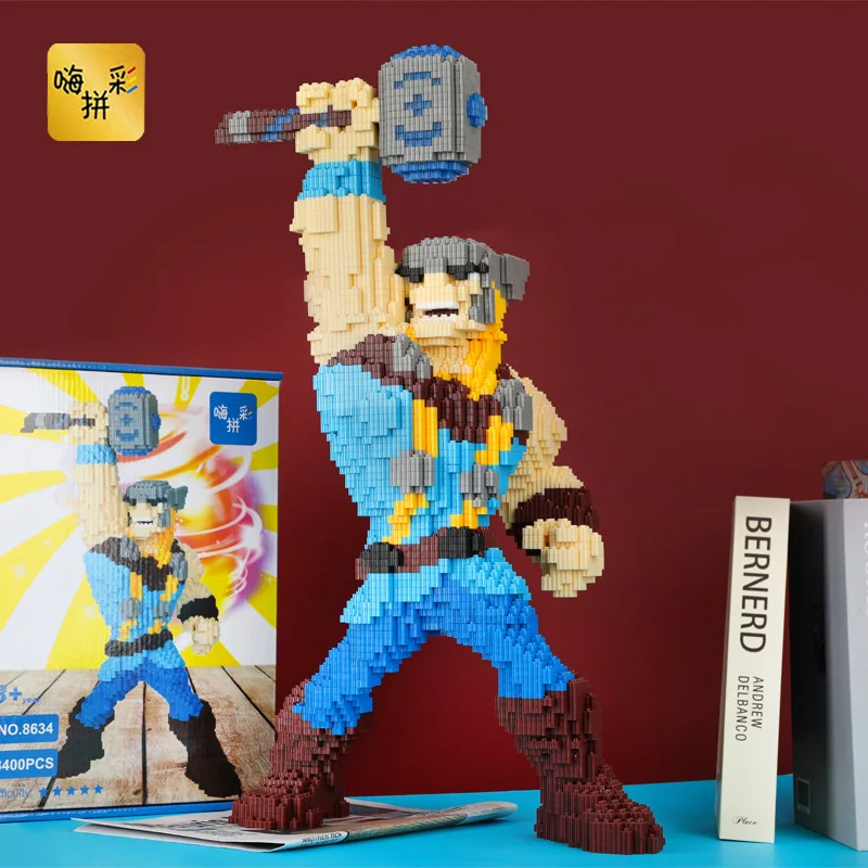 

Cai pin Marvel Series Thor Douyin Celebrity Style Online Celebrity Building Block in Series Educational Relaxation Diamond Size