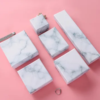 

Luxury Marble Jewelry Display Stand Box for Ring Bracelet Necklace Gifts Boxes Wedding Fashion Jewelry Boxes and Packaging
