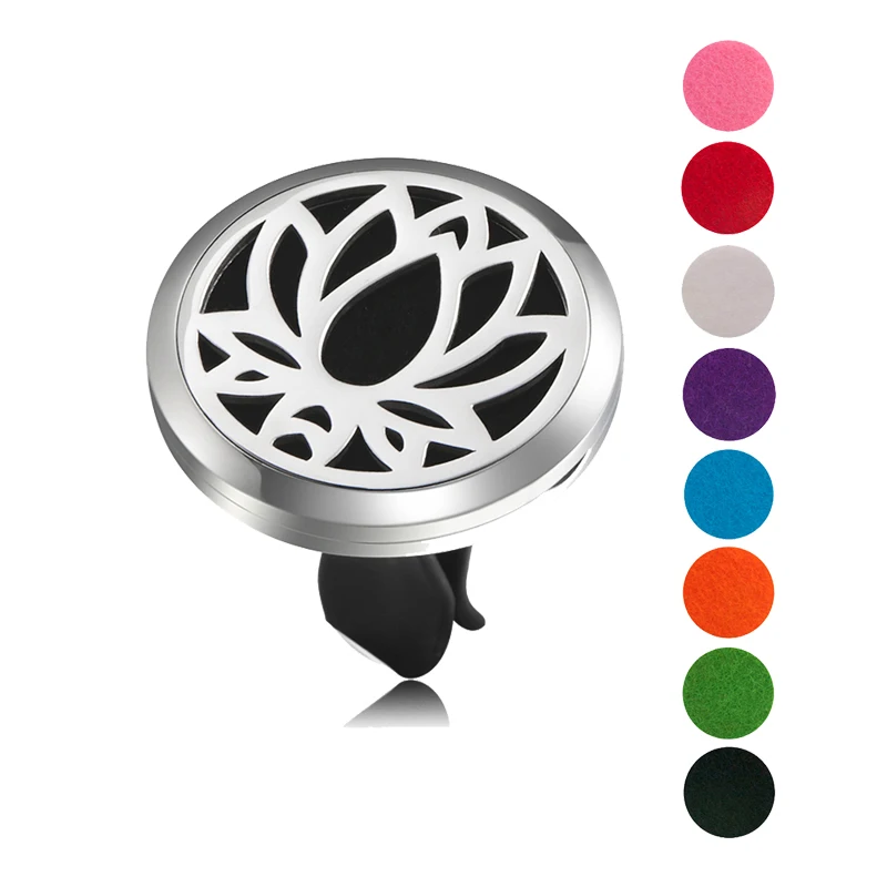 

Mini car air freshener odor conditioning vent perfume clip fresh aromatherapy fragrance automotive stainless steel Essential Oil