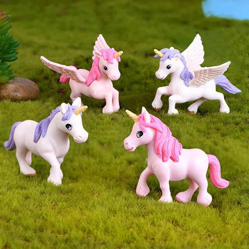 

Home Decoration Cute Unicorn Miniatures Figurines Fairy Garden Ornaments Craft Micro Landscape DIY Home Decoration Accessorie