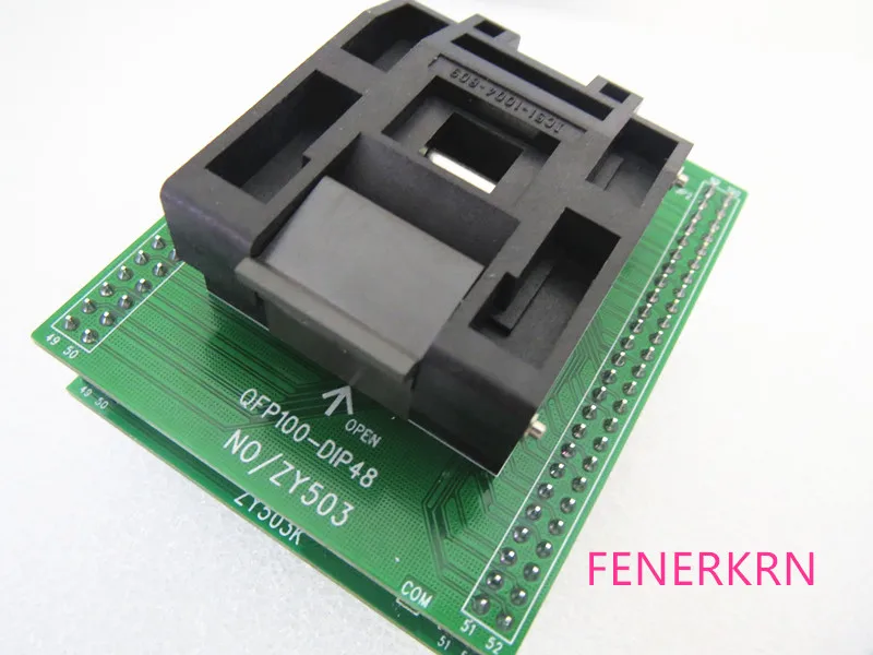 Раскладушка QFP100-DIP48 ZY503K IC адаптер для горения сиденья тест-гнездо для испытания на сиденье тестовая скамья