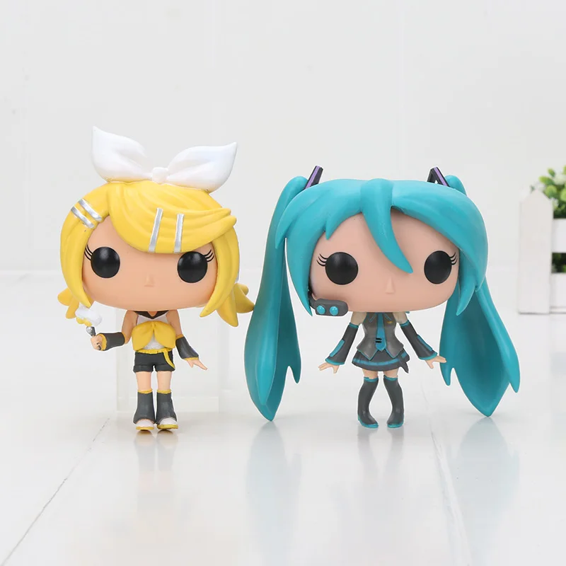 Funko Pop Hatsune Miku виниловые фигурки в кагамине Рин кукла Аниме Хацунэ Мику фигурка игрушки для отаку подарок на Рождество День рождения